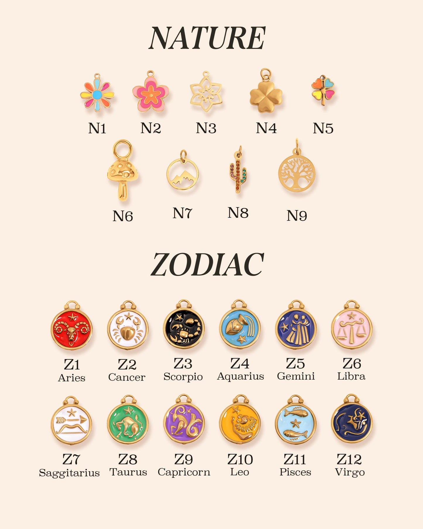 Design your own charm necklace