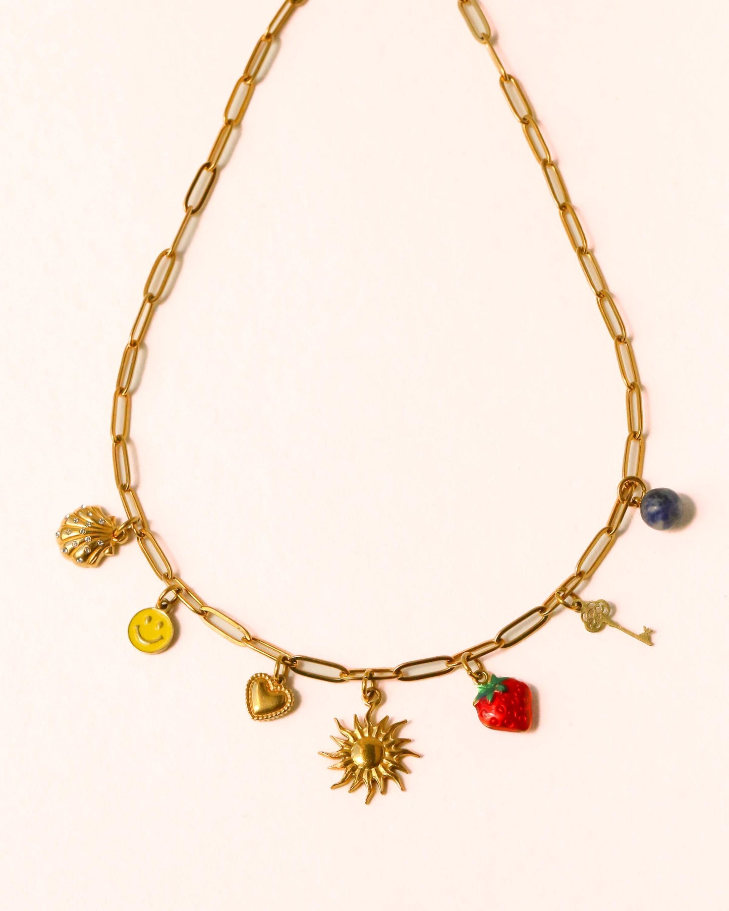 Seven Charm Sun Necklace