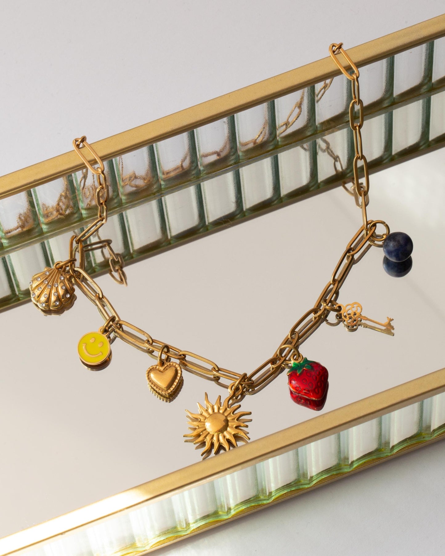 Seven Charm Sun Necklace