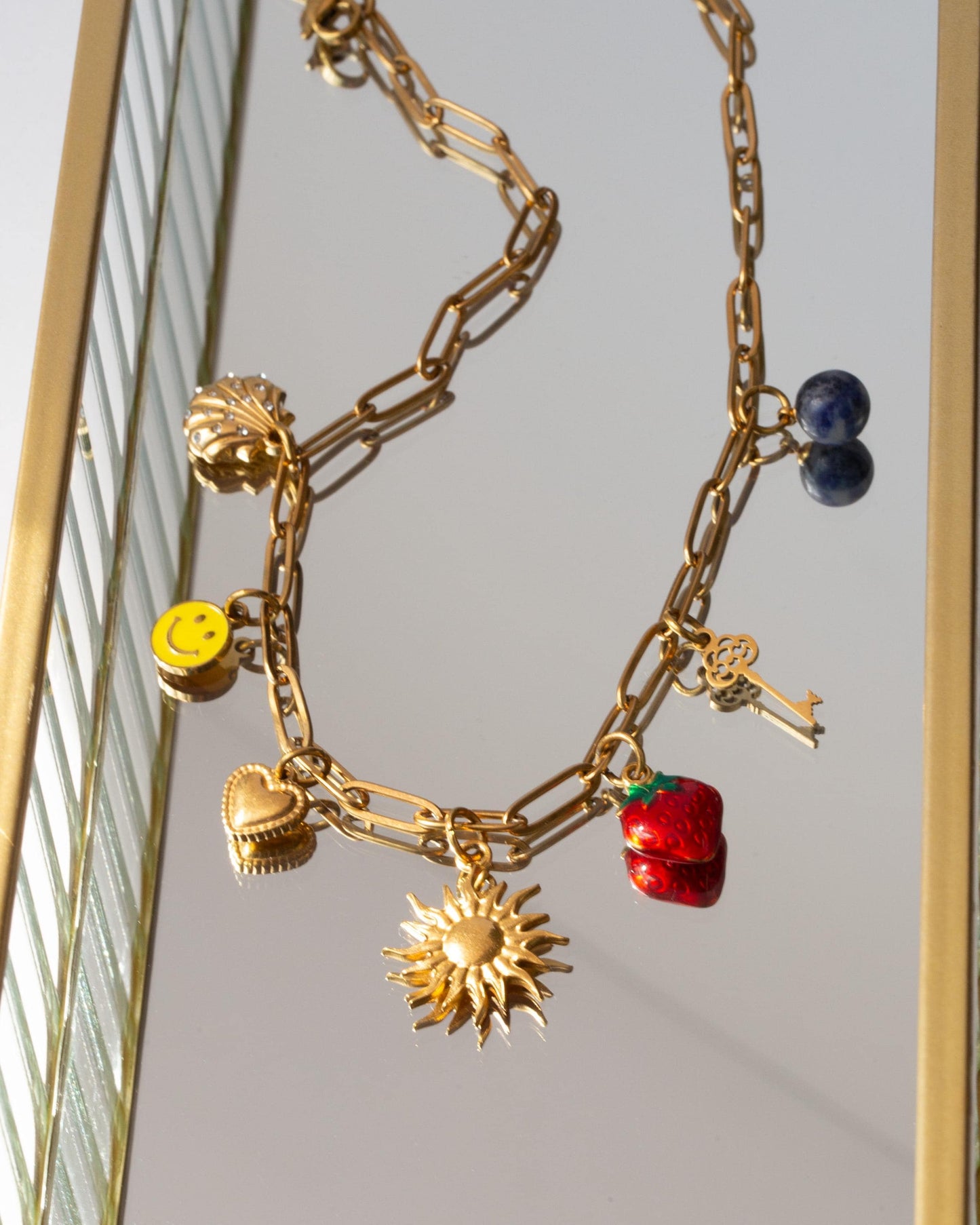 Seven Charm Sun Necklace