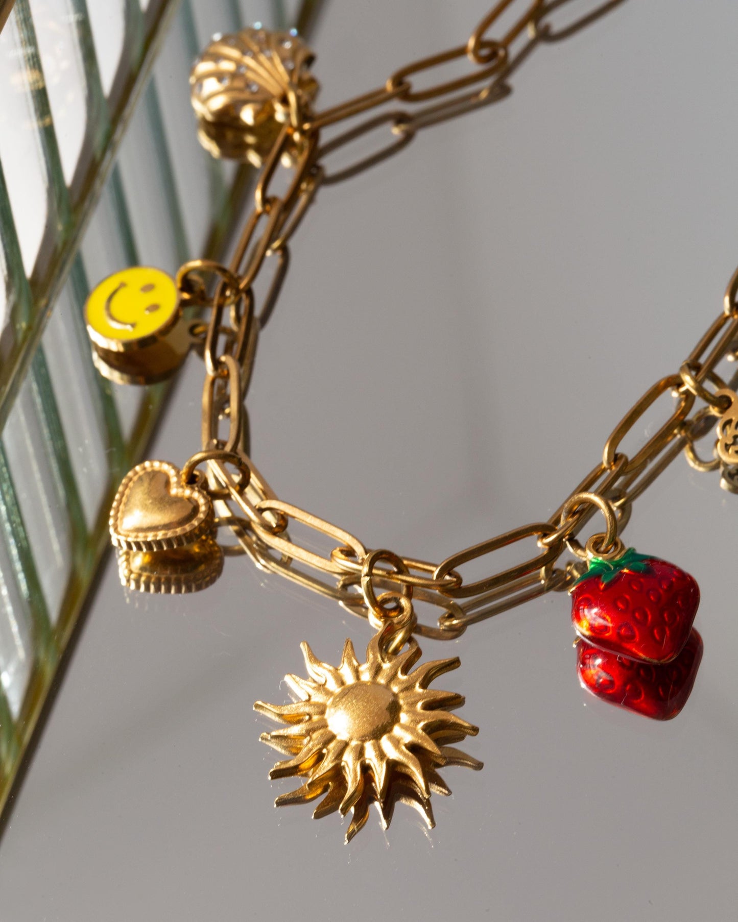 Seven Charm Sun Necklace