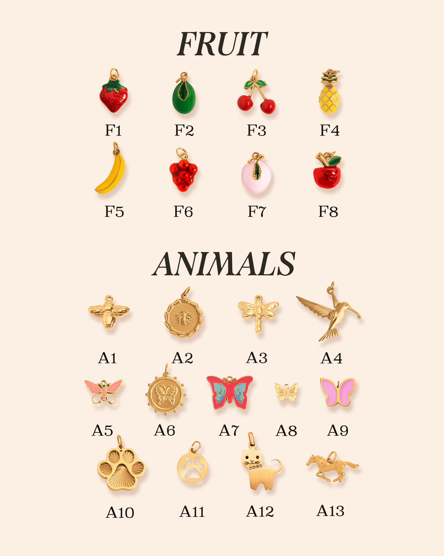 Design your own charm necklace