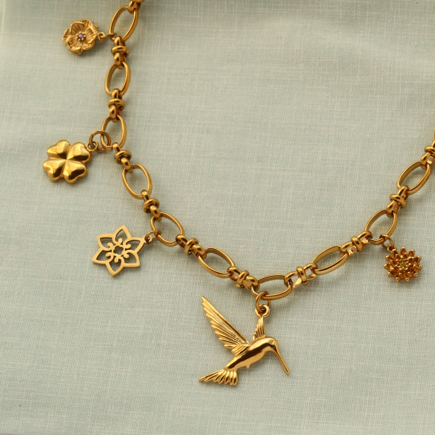 Hummingbird Garden Necklace