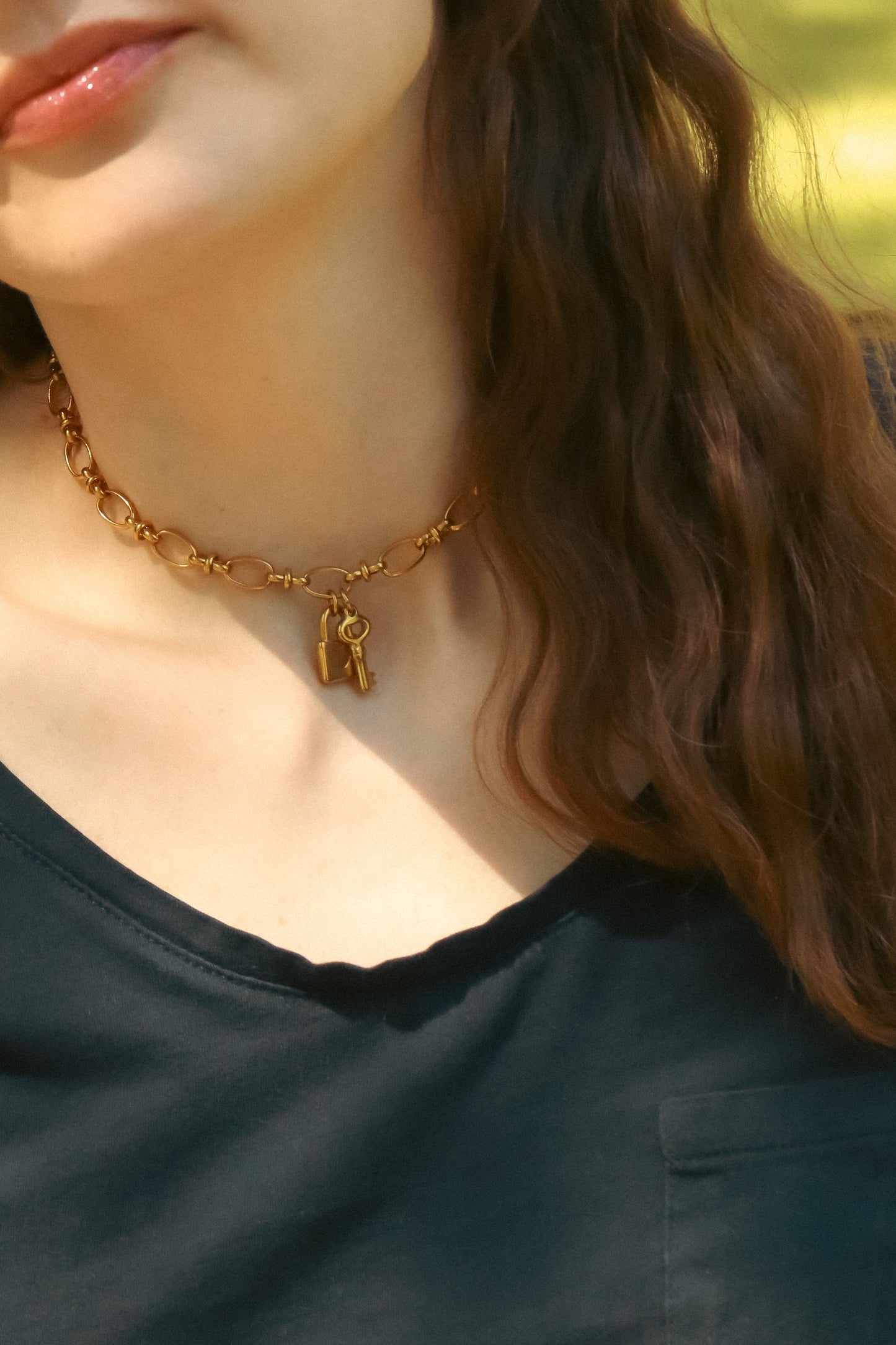 Lock and Key Necklace