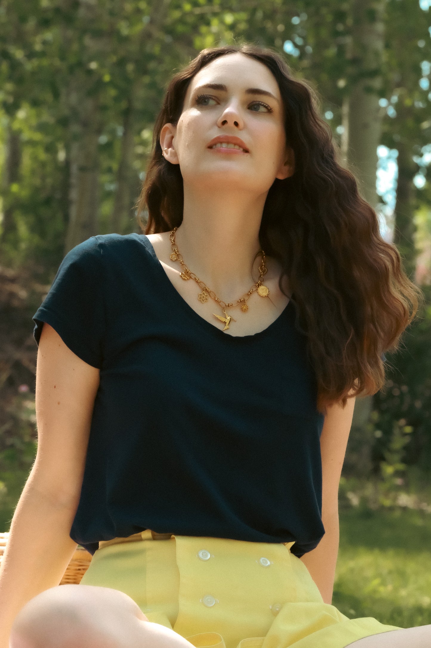 Hummingbird Garden Necklace