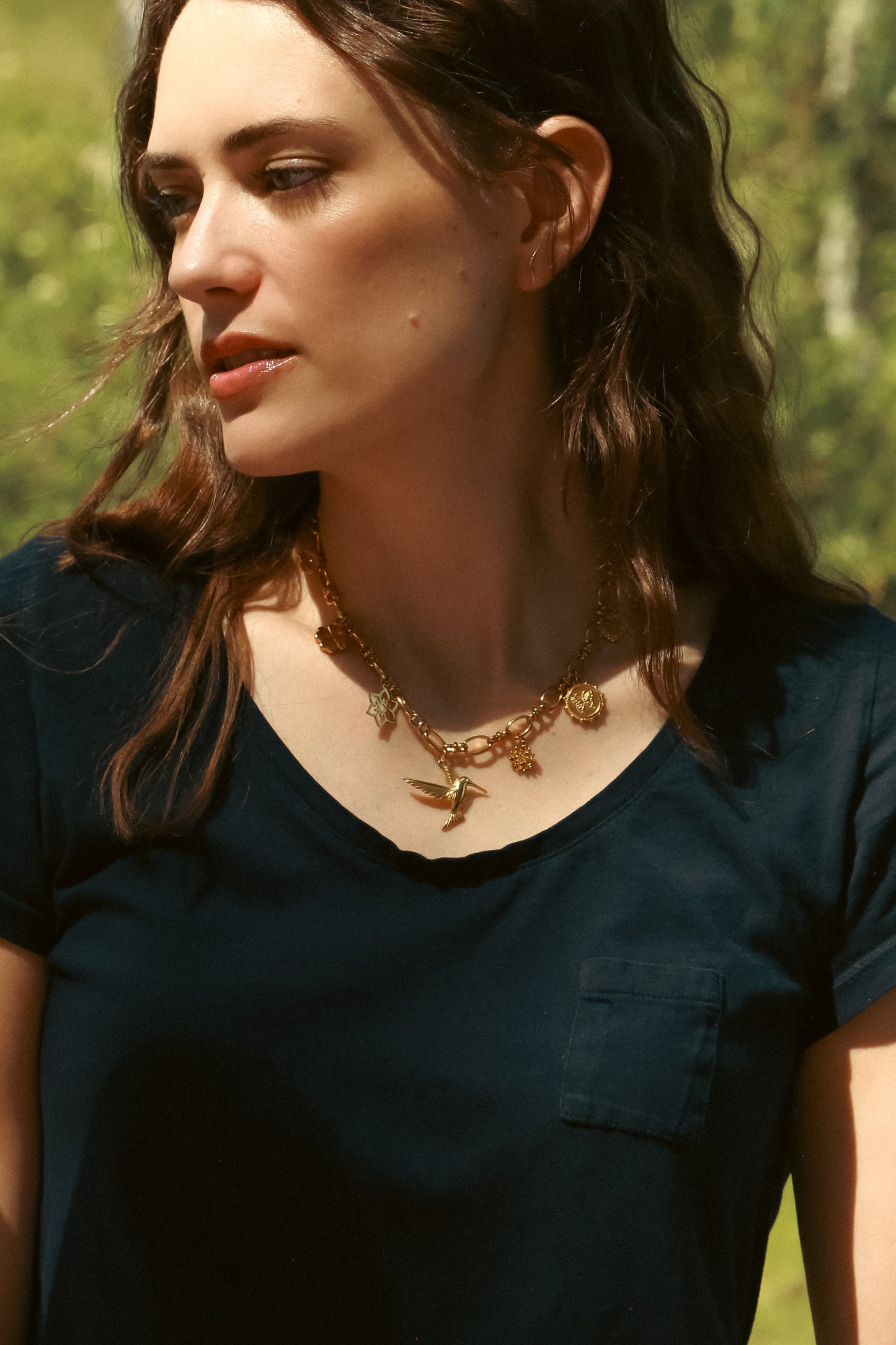 Hummingbird Garden Necklace