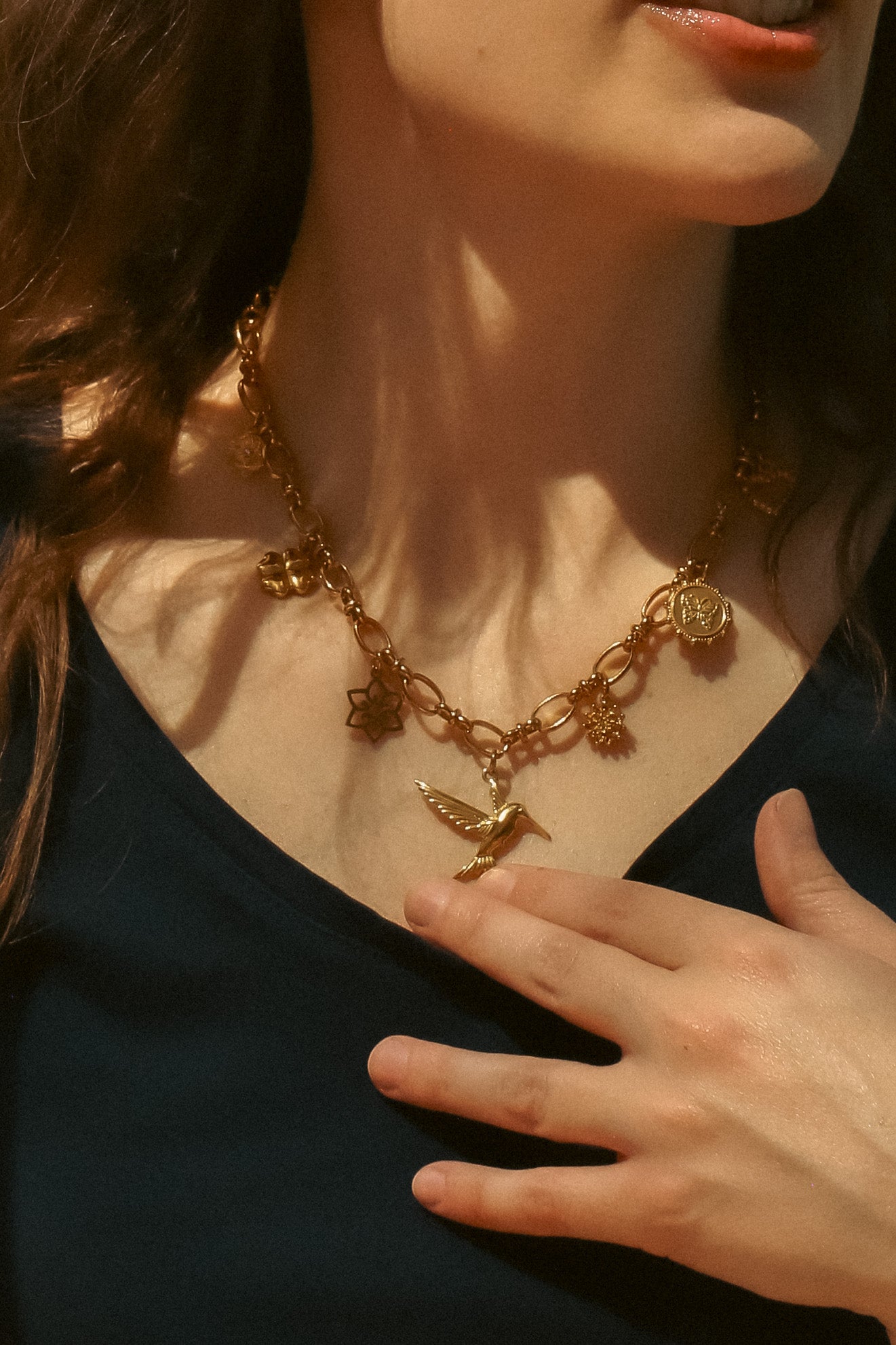 Hummingbird Garden Necklace