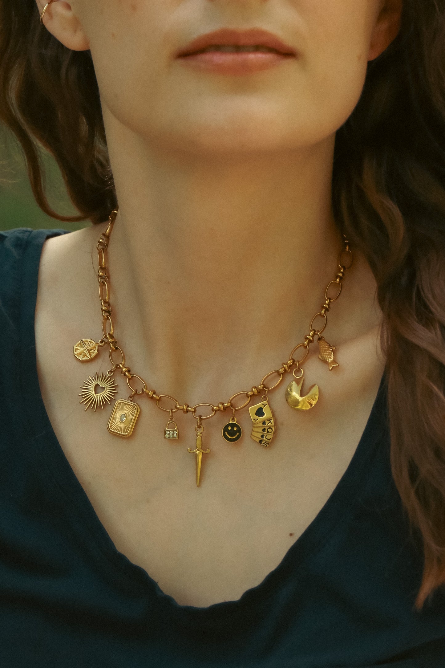 Good Luck Dagger Necklace
