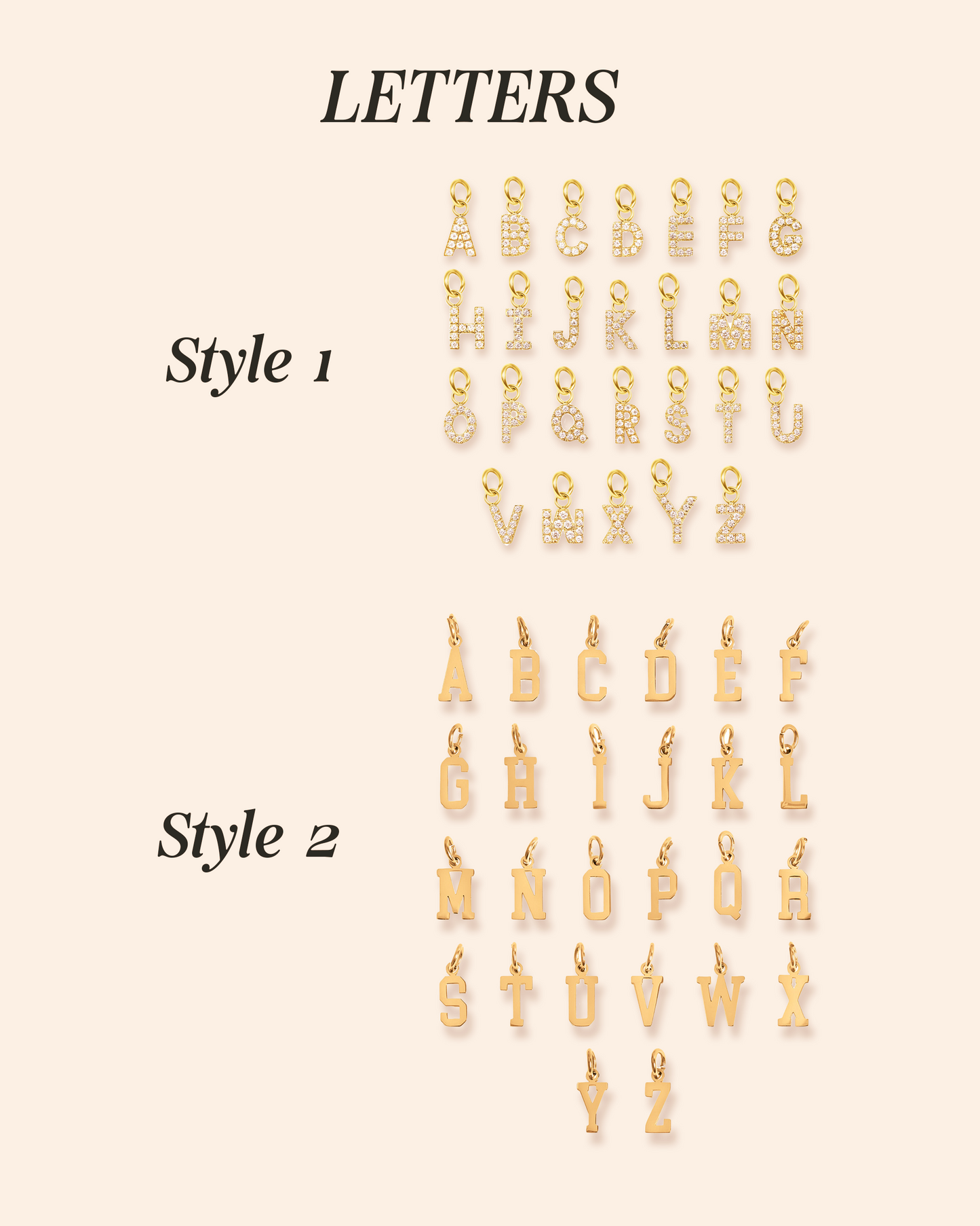 Design your own charm necklace