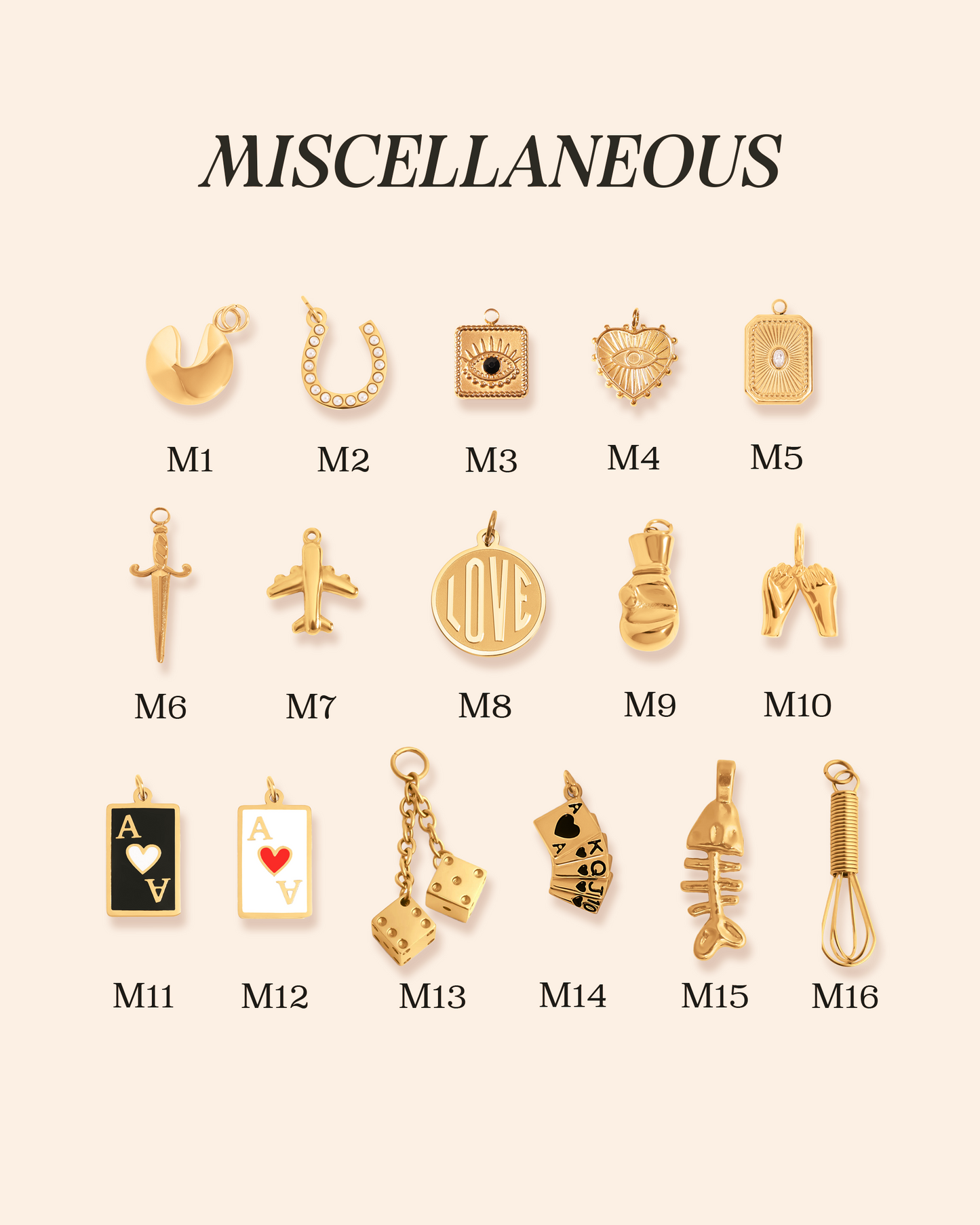Design your own charm necklace