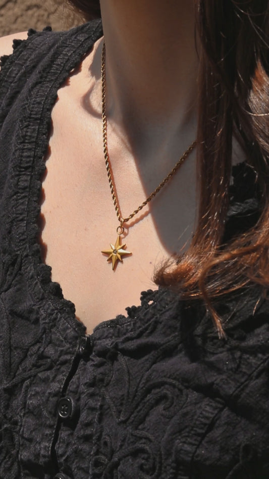 Compass Star Necklace